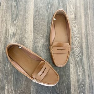 Old Navy Vegan Leather Brown Loafers Women’s 8